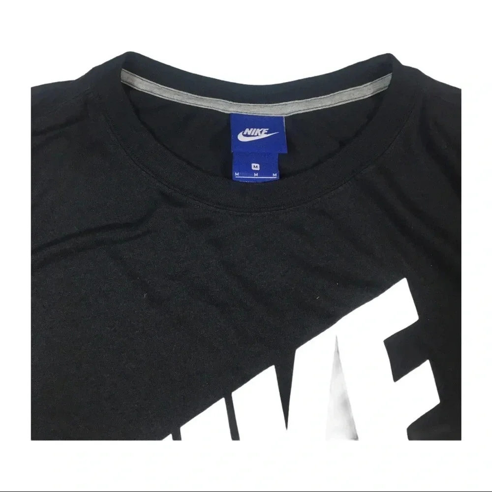 WS99 NIKE Swoosh Brand Spell Out Athletic T Shirt M